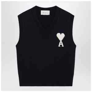 Ami Paris Ami De Coeur ink-colour sweater