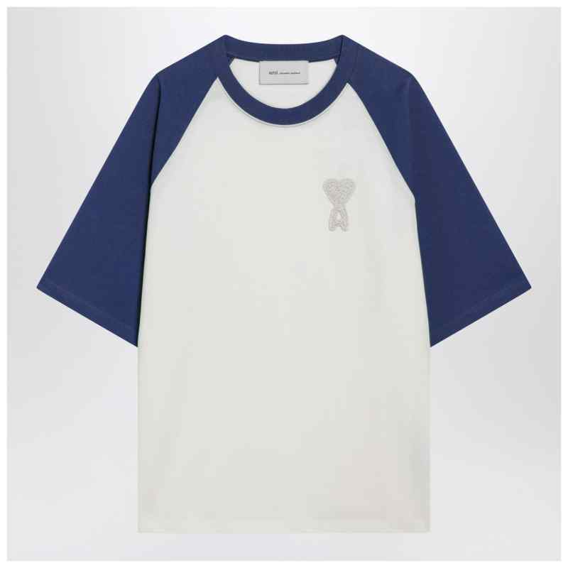 Ami Paris White/ink Ami De Coeur T-shirt, theFeinheit