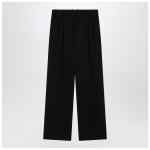 The Row Black wool trousers