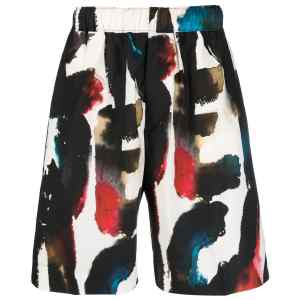 Alexander McQueen Straight Print Shorts
