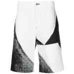 Alexander McQueen abstract-print cotton bermuda shorts