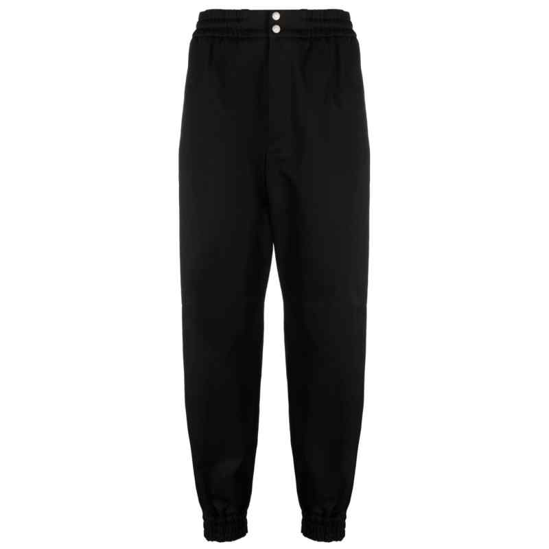 Alexander McQueen Tapered-leg cotton trousers, theFeinheit