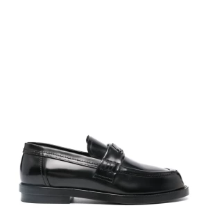 Alexander McQueen logo-plaque Leather Loafers