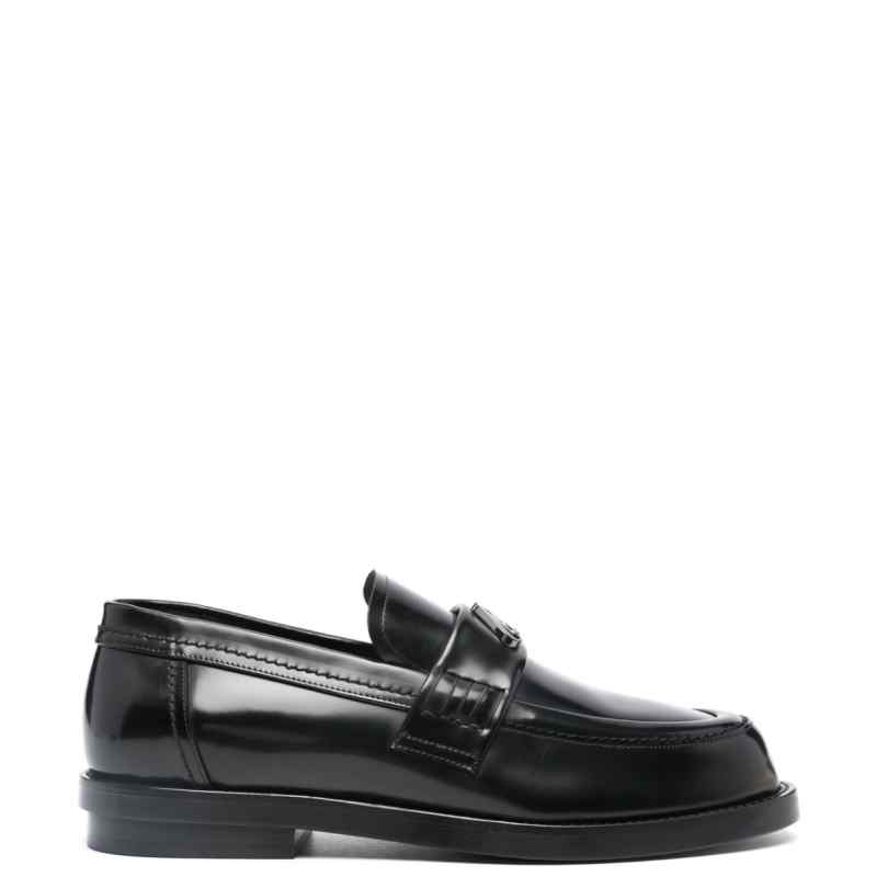 Alexander McQueen logo-plaque Leather Loafers, theFeinheit