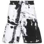 Alexander McQueen paint-splatter cotton shorts