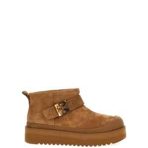 Tory Burch Mellow Shearling Platform Ankle Boots