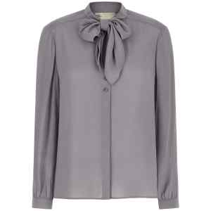 Tory Burch Georgette Bow Blouse