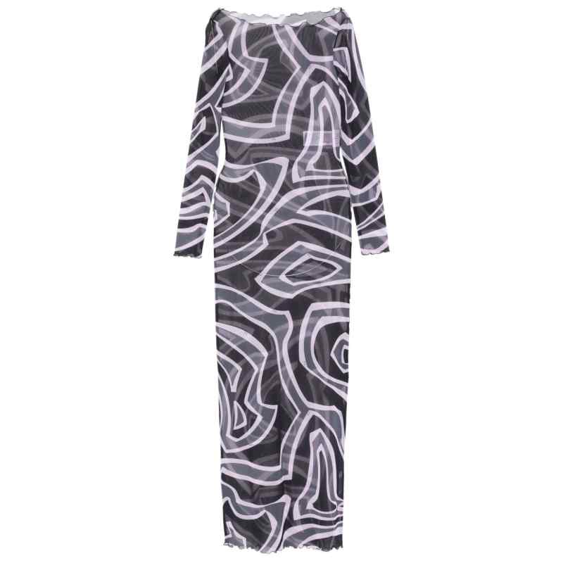 Pucci Abstract-print long-sleeve maxi dress, theFeinheit