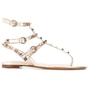 Valentino Garavani Rockstud metallic sandals