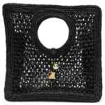 Jacquemus Le Petit Carre Spiaggia rafia handbag