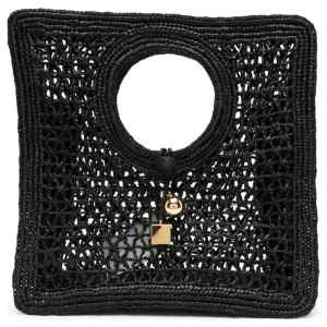 Jacquemus Le Petit Carre Spiaggia rafia handbag