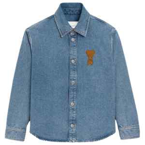 Ami Paris Shirts Clear Blue