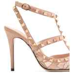 Valentino Garavani Rockstud Lace Pump With Straps 100Mm