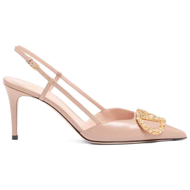 Valentino Garavani Vlogo Signature Slingback Décolleté In 80mm