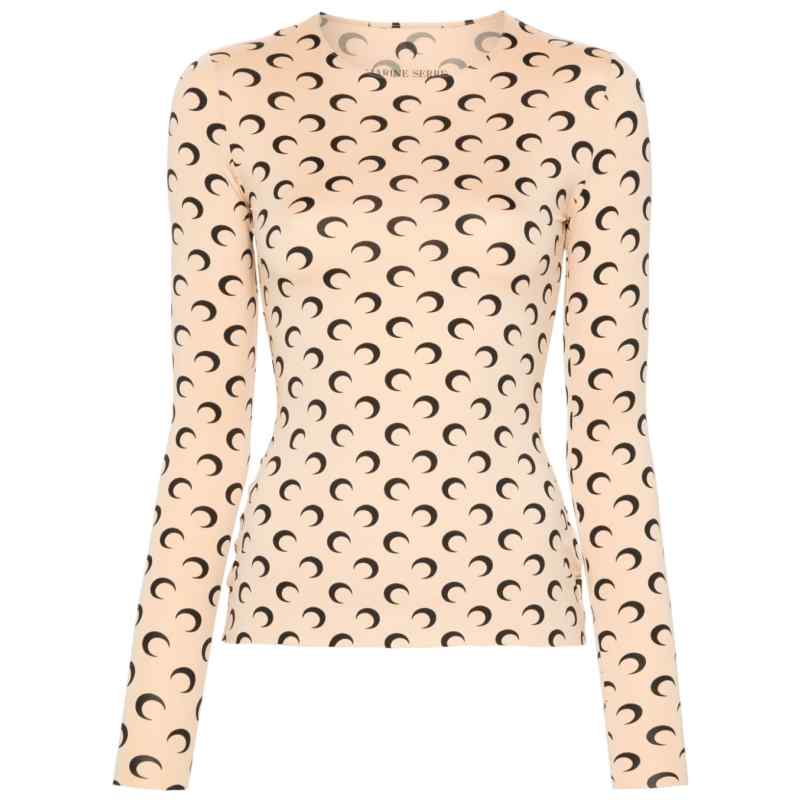 MARINE SERRE Top Beige
