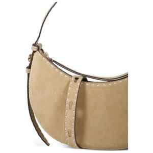 Tory Burch Romy Pick Stitch Half Moon Bag