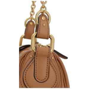 Chloé Small Paddington Chain Bag In Grained Leather