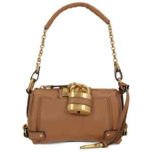 Chloé Small Paddington Chain Bag In Grained Leather