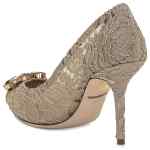 Dolce & Gabbana Rainbow lace décolleté with brooch