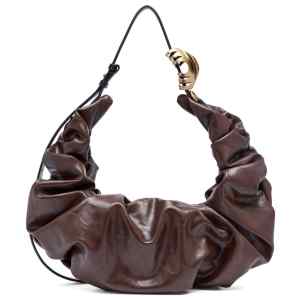 Diesel Grab-D L-Large Scrunched Shiny Pu Hobo Bag
