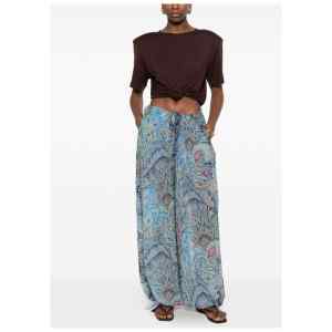 Etro Trousers Clear Blue