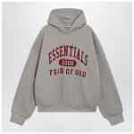 Fear of God Essentials Smoke-grey sweatshirt with logo print