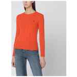 Polo Ralph Lauren Orange cable-knit sweater in wool and cashmere