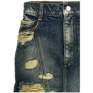 Marc Jacobs The Rip And Repair Straight Jean Skirt