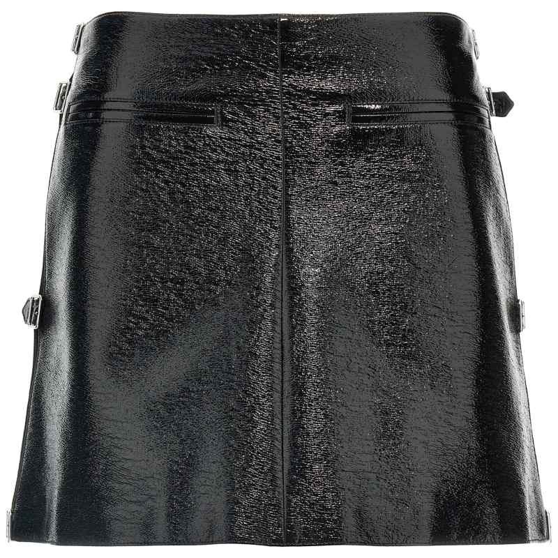 Courreges Mini Multi Sangle Vinyl Skirt