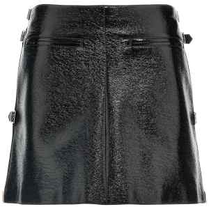 Courreges Mini Multi Sangle Vinyl Skirt
