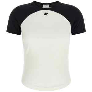 Courreges Circle Contrast T-shirt