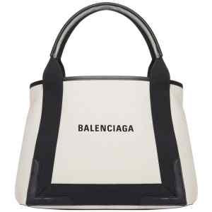 Balenciaga Navy Cabas Small Shopping Bag