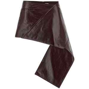Courreges Fold Vinyl Mini Skirt