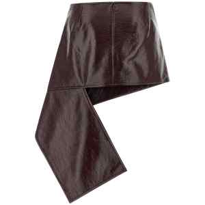 Courreges Fold Vinyl Mini Skirt