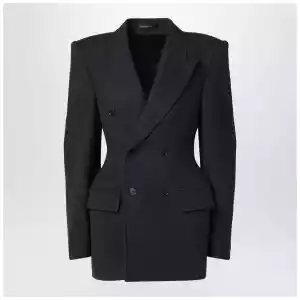 Balenciaga Grey double-breasted cashmere jacket