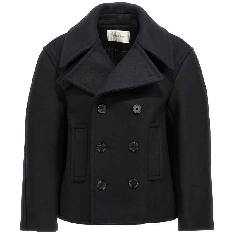 Saint Laurent Oversized Caban Coat