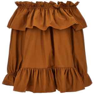 Saint Laurent Flounces Mini Dress