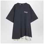 Balenciaga Double T-shirt Political Campaign navy/white