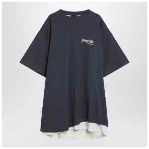 Balenciaga Double T-shirt Political Campaign navy/white