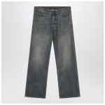 Balenciaga Loose washed jeans in blue/grey/yellow