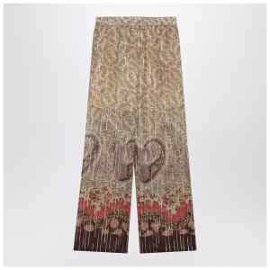Valentino Paisley-print georgette trousers