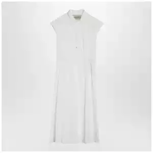 Valentino White midi dress with Sangallo embroidery