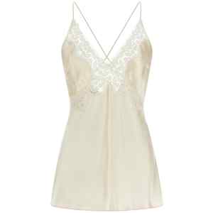 Alberta Ferretti Satin And Lace Top