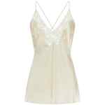 Alberta Ferretti Satin And Lace Top