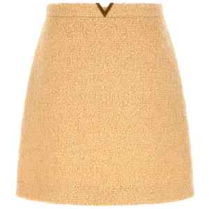 Valentino Garavani V Gold Skirt