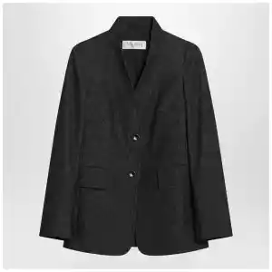 Max Mara Midnight blue jacket in cotton denim effect