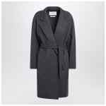 Max Mara Blue wool coat with denim effect