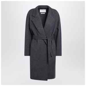 Max Mara Blue wool coat with denim effect