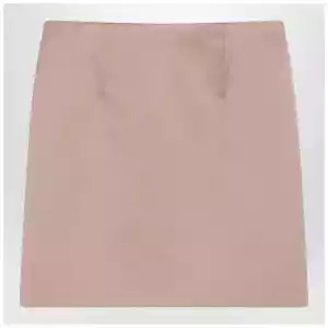 Chloé Short pink satin pencil skirt