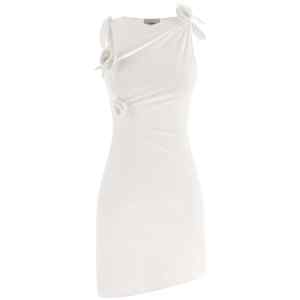 Coperni Asymmetric Flower Dress